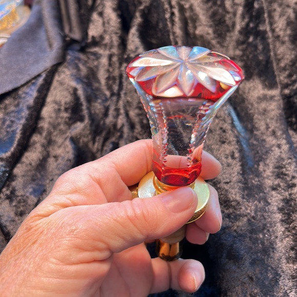 RARE authentic Faberge ruby red bottle stopper - Picture 11 of 14